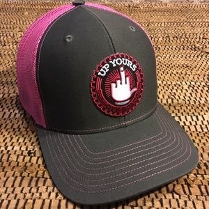 Up Yours Off Road trucker snap back middle finger